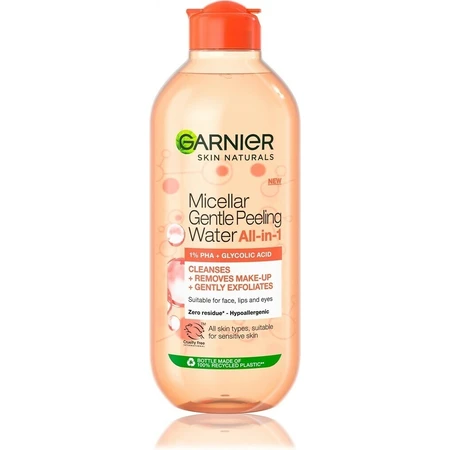 Garnier Мицеллярная вода с эффектом пилинга все-в-одном, 400 мл 1×400 мл, мицеллярная вода: цены и характеристики