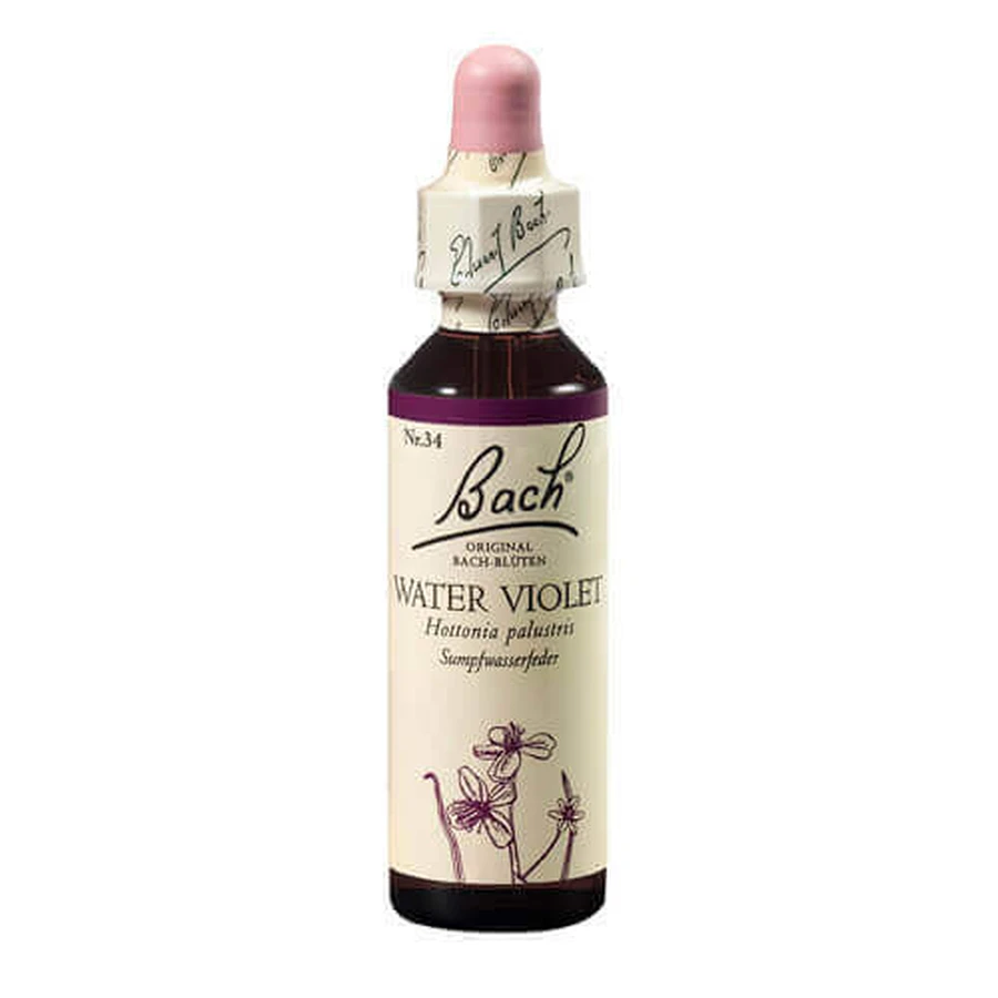 Краплі для квітів Water Violet Original Bach, 20 мл, рятівний засіб для фіалки, Rescue Remedy: ціни та характеристики