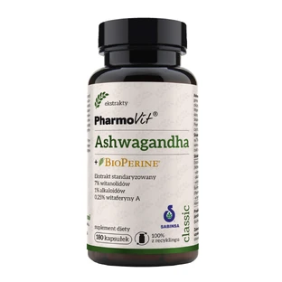 PharmoVit Ashwagandha + BioPerine, 180 капсул