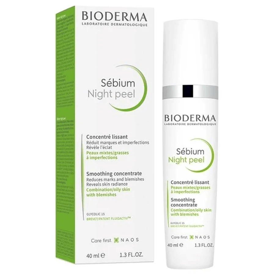 Bioderma Sebium Night Peel, нічний пілінг, 40 мл: ціни та характеристики