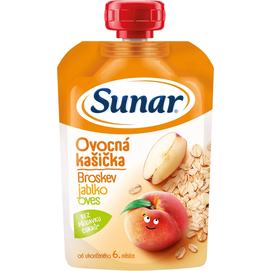 Сунар кайка фруктовая капсула персик, яблоко, овсянка 6м+ 120 г: цены и характеристики