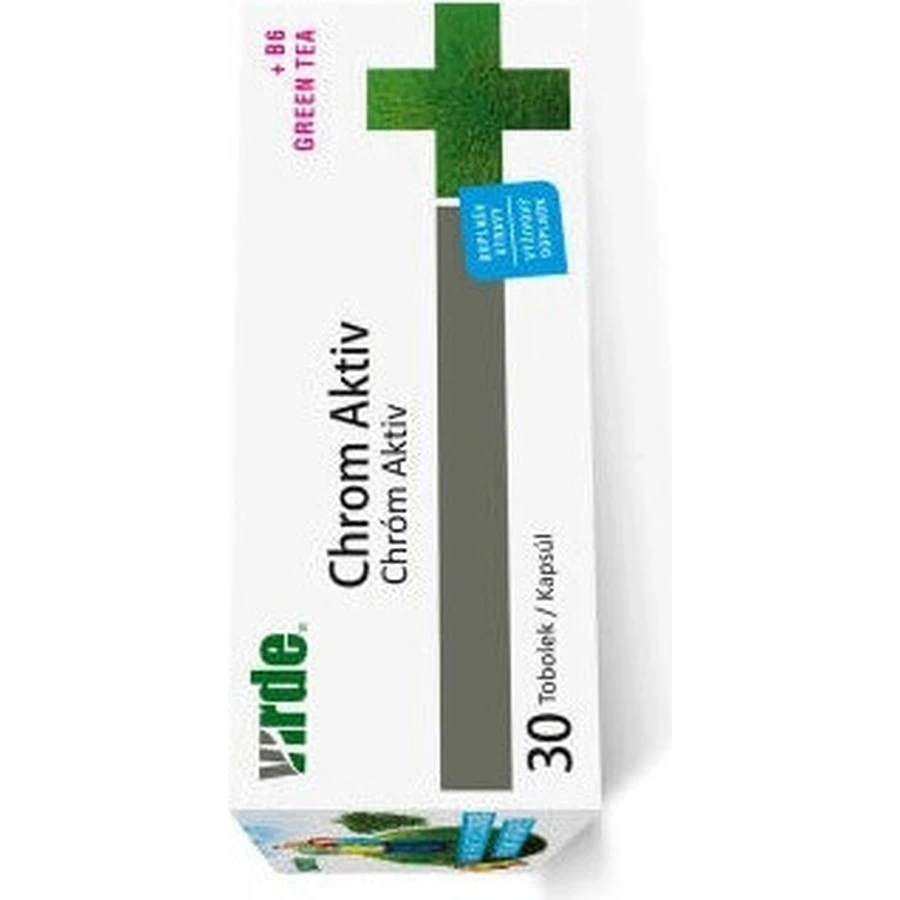 VIRDE CHROME ACTIV с зеленым аж 1×30 cps, пищевая добавка: цены и характеристики