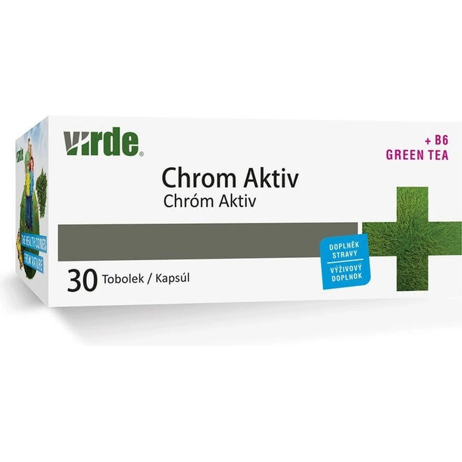 VIRDE CHROME ACTIV с зеленым аж 1×30 cps, пищевая добавка: цены и характеристики