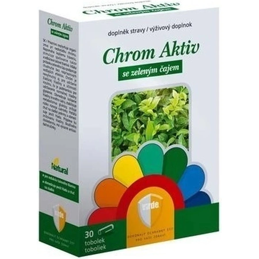 VIRDE CHROME ACTIV с зеленым аж 1×30 cps, пищевая добавка: цены и характеристики