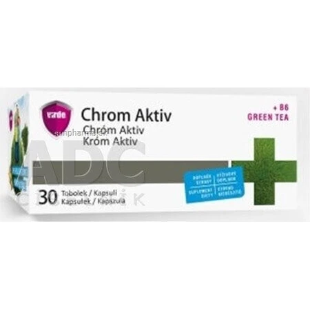 VIRDE CHROME ACTIV с зеленым аж 1×30 cps, пищевая добавка: цены и характеристики