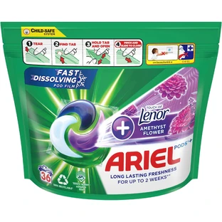 Рідкий засіб для прання Ariel All-in-1 Pods Amethyst Flower 36 капсул