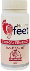 Тальк для ног Happy fit контроль потливости 50 г, можжевельник