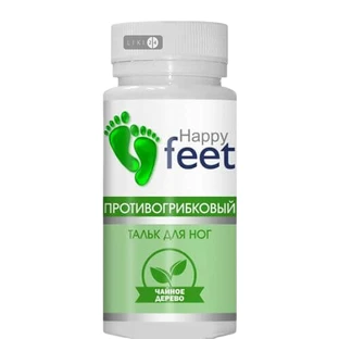 Тальк для ніг Happy fit протигрибковий чайне дерево 50 г