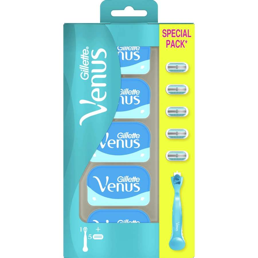 Gillette Venus Venus Smooth Razor + 5 бритвенных головок: цены и характеристики