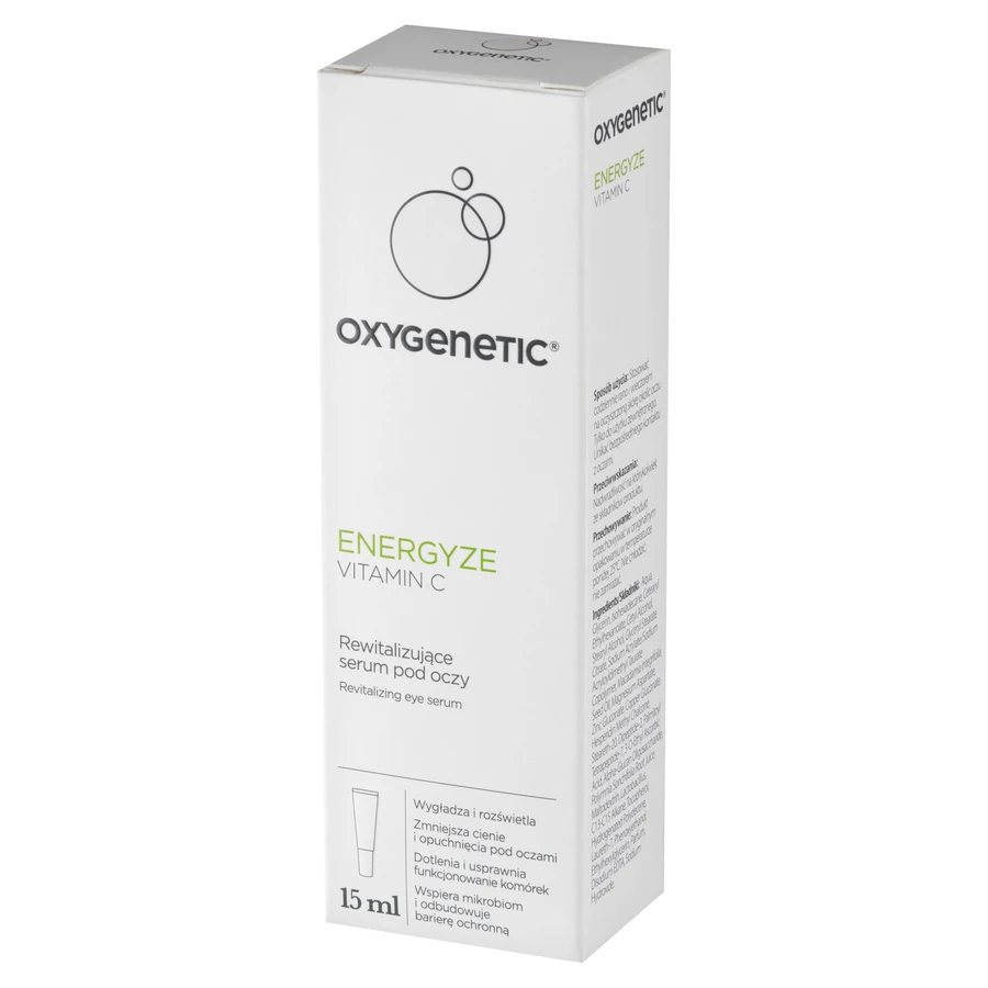Oxygenetic Energyze Вітамін С, відновлююча сироватка для шкіри навколо очей, 15 мл: ціни та характеристики