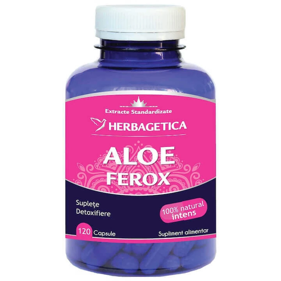 Алое Ферокс Herbagetica Aloe Ferox, 2 шт. x 120 капсул: ціни та характеристики