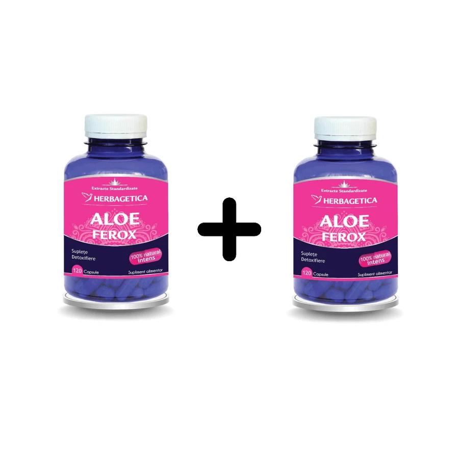 Алое Ферокс Herbagetica Aloe Ferox, 2 шт. x 120 капсул: ціни та характеристики