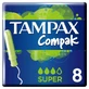 Тампони Tampax Compak Super Single c аплікатором 8 шт 