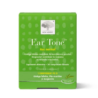 Auz normal Ear Tone, 30 таблеток, вкритих плівковою оболонкою, New Nordic