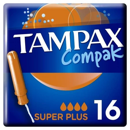 Тампони Tampax Compak Super Plus з аплікатором 16 шт : ціни та характеристики