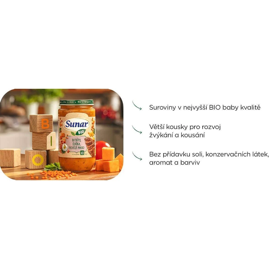 Sunar Organic овощи, макароны, курица 12м+, 235 г: цены и характеристики
