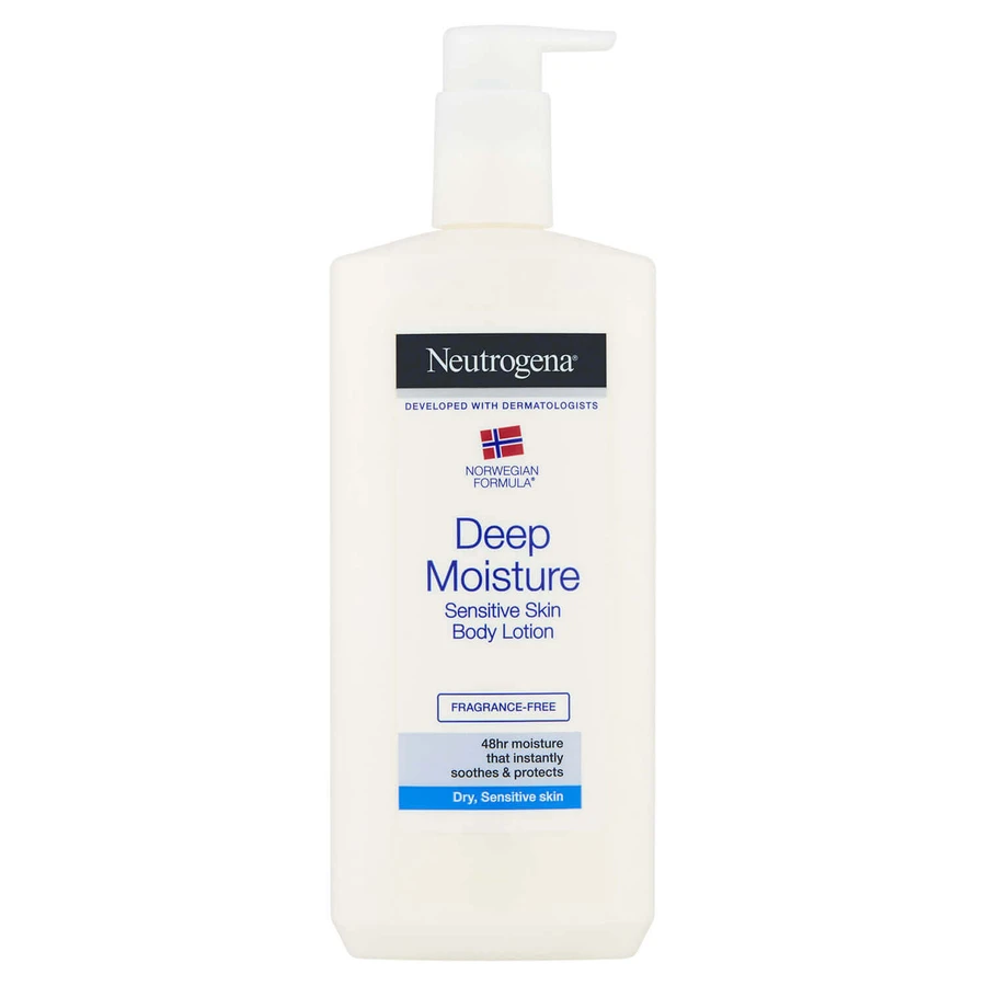 Neutrogena Deep Moisture Глубоко увлажняющий лосьон для чувствительной кожи, 400 мл: цены и характеристики