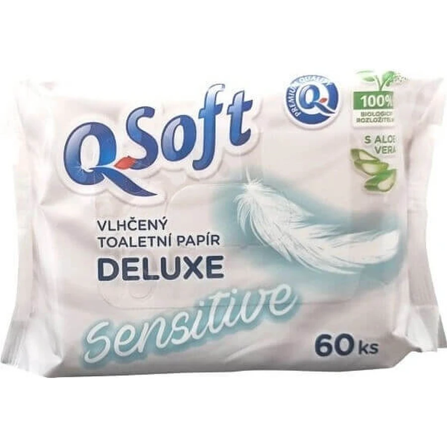 Q Soft Влажная туалетная бумага Sensit. Deluxe 1×60 шт, увлажненная туалетная бумага: цены и характеристики