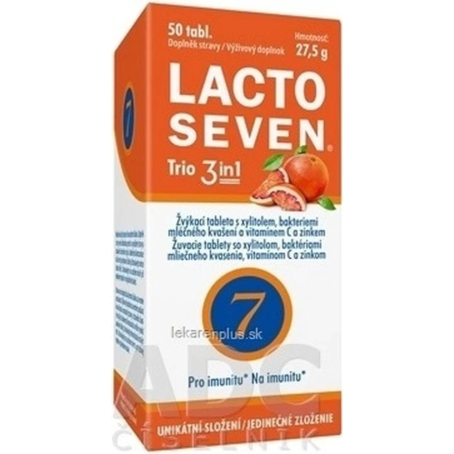Vitabalans LACTOSEVEN TRIO 3 в 1 1×50 табл, харчова добавка: ціни та характеристики