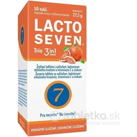 Vitabalans LACTOSEVEN TRIO 3 в 1 1×50 табл, харчова добавка: ціни та характеристики
