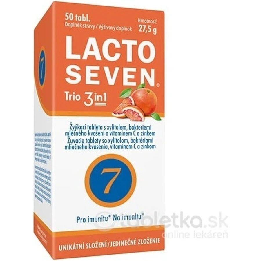 Vitabalans LACTOSEVEN TRIO 3 в 1 1×50 табл, харчова добавка: ціни та характеристики
