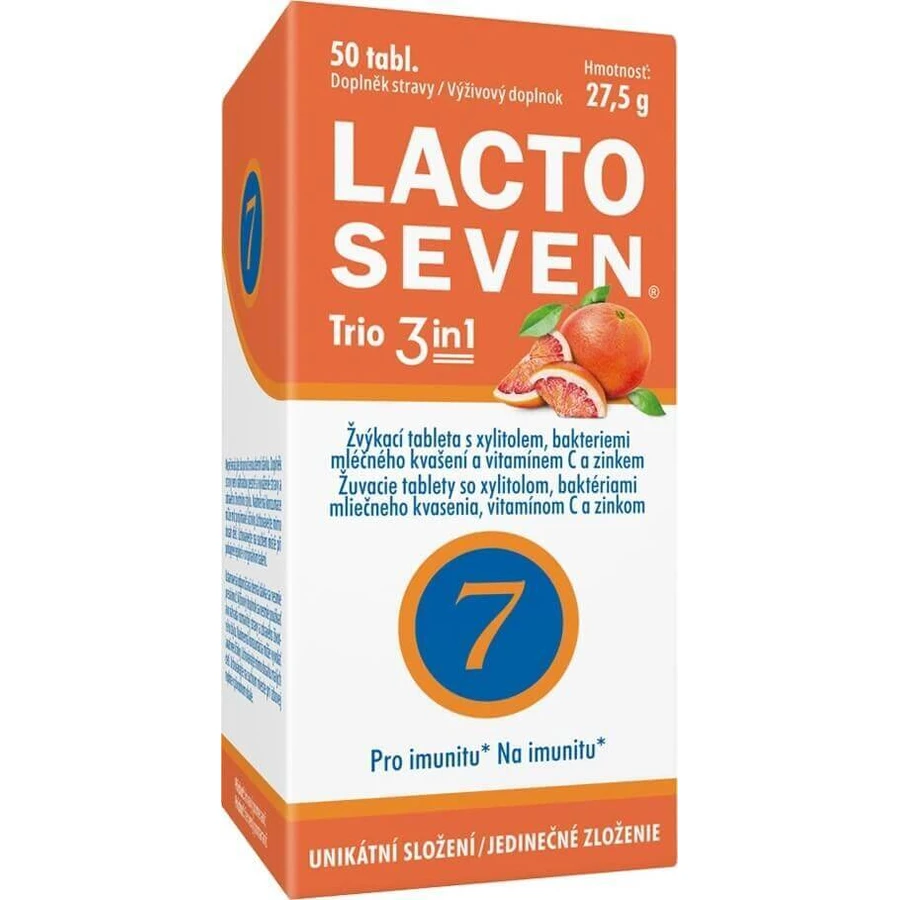 Vitabalans LACTOSEVEN TRIO 3 в 1 1×50 табл, харчова добавка: ціни та характеристики