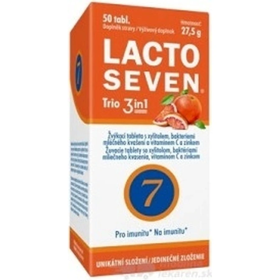 Vitabalans LACTOSEVEN TRIO 3 в 1 1×50 табл, харчова добавка: ціни та характеристики