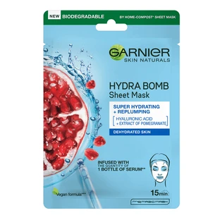 Hydra Bomb Skin Naturals Pomegranate Гранатовая маска для лица, 28 г, Garnier
