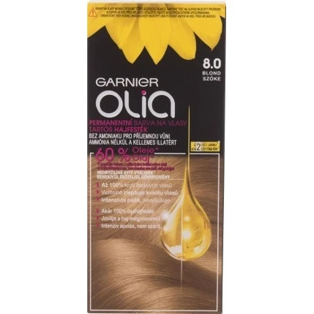 Набір для перманентної фарби для волосся Garnier Olia 8.0 Blond 1×1, перманентна фарба для волосся: ціни та характеристики