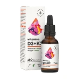 Aura Herbals, Вітамін D3 2000 МО, K2mk7, краплі, 30 мл ЗАБРУДНЕНА УПАКОВКА