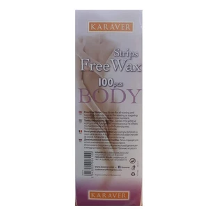 Смужки для депіляції тіла Free Wax, 100 шт, Karaver