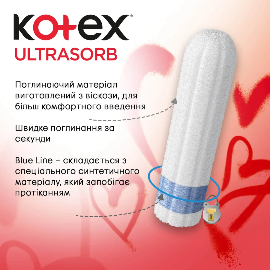 Тампони гігієнічні Kotex Ultrasorb Super 24 шт: ціни та характеристики