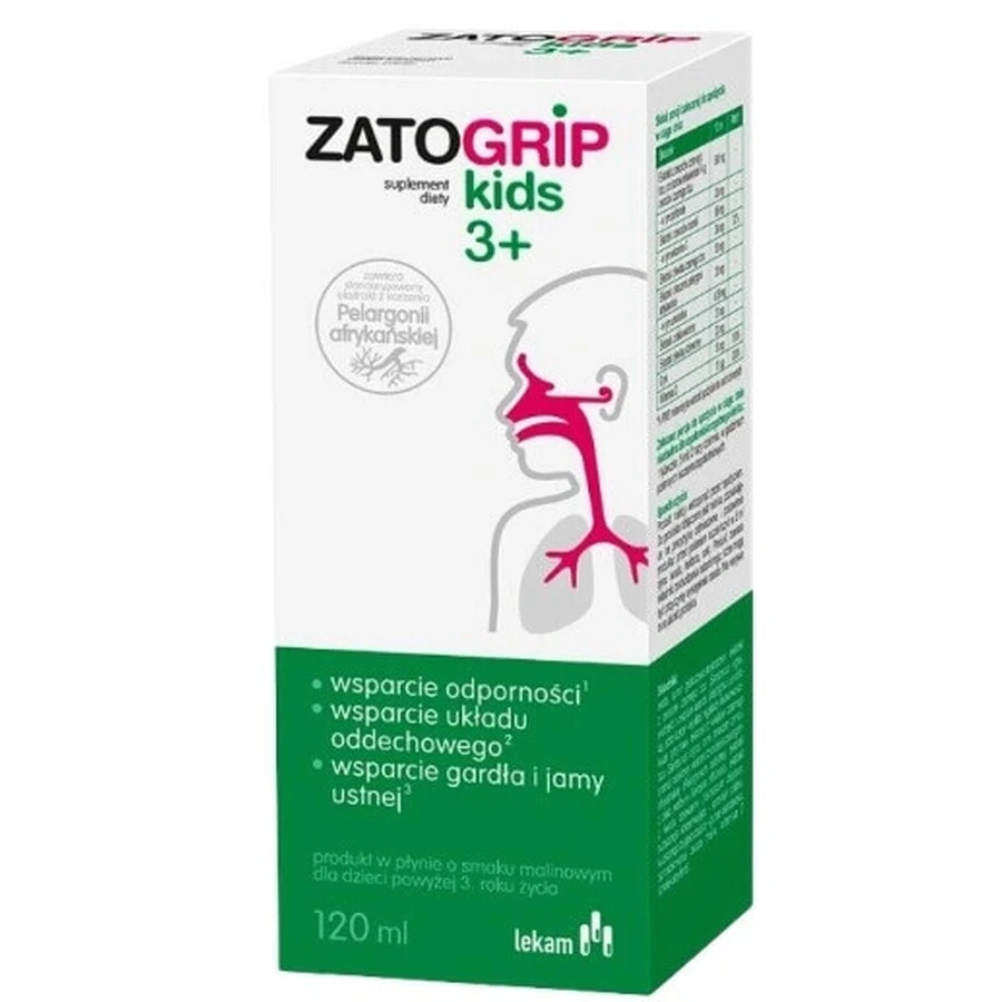 Zatogrip syrup Kids 3+, 120 мл: цены и характеристики