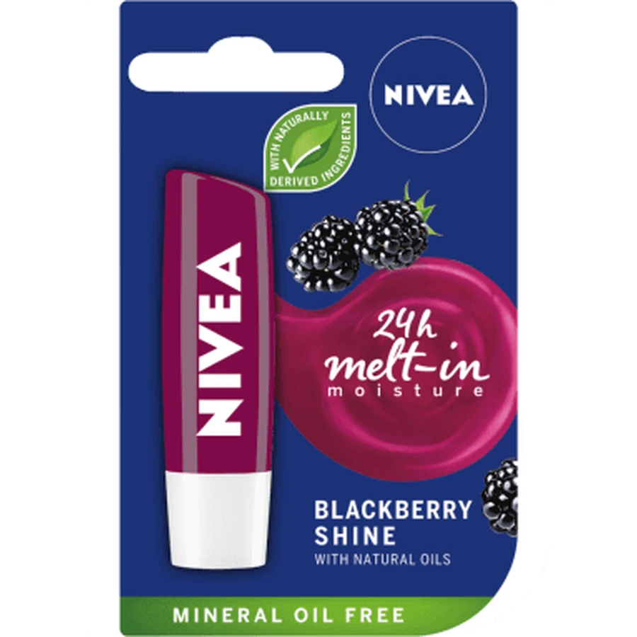Nivea Бальзам для губ "Черничный блеск", 4,8 г: цены и характеристики