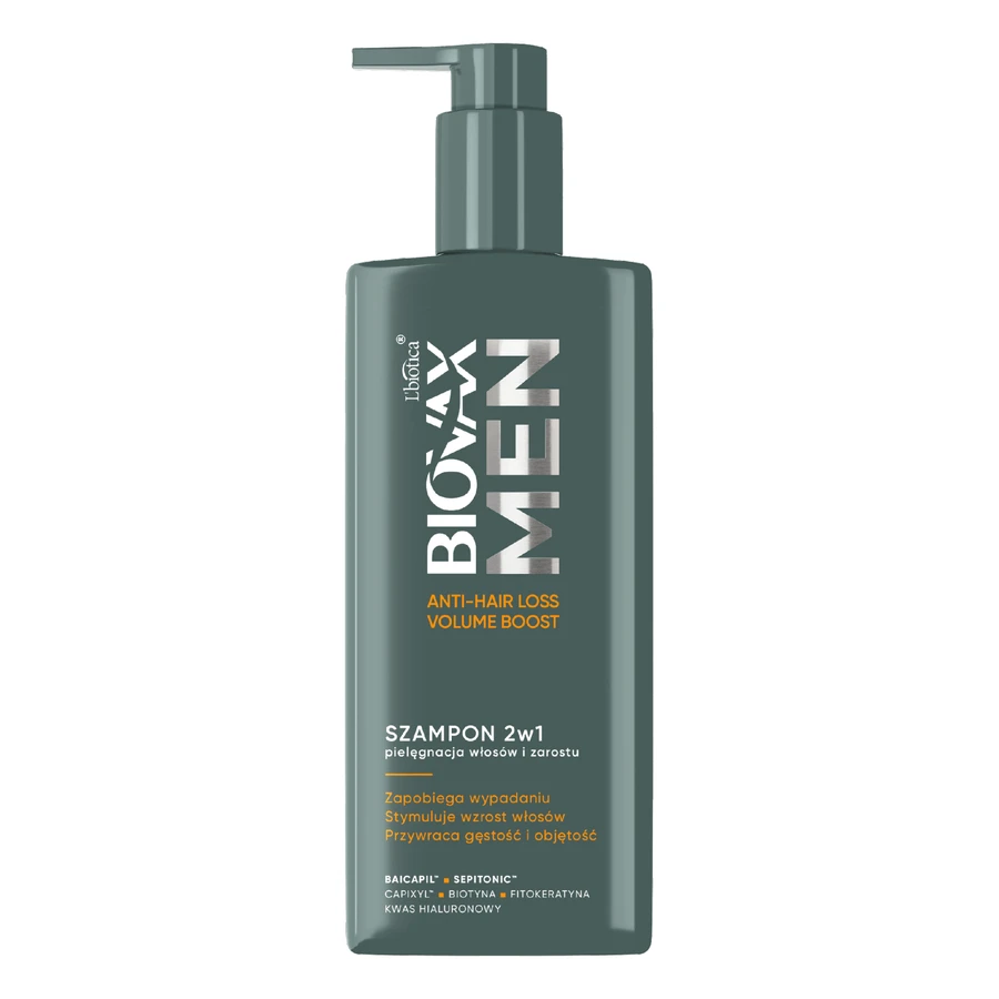 Biovax Men Anti Hair-Loss & Volume, 2-в-1 шампунь для волос и бороды, 200 мл + шампунь для волос и кожи головы, 50 мл бесплатно: цены и характеристики