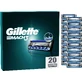 Змінні бритвені головки Gillette Mach3 для чоловіків 20 шт.