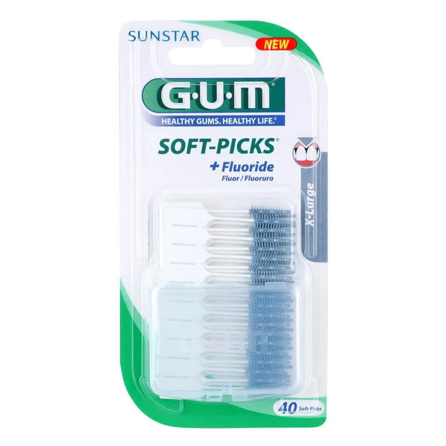 Надвеликі міжзубні щітки Soft-Picks, 40 щетинок, гумка Sunstar: ціни та характеристики