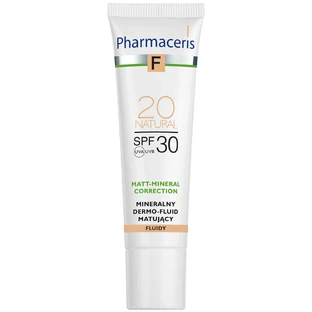 Pharmaceris F, Мінеральний матуючий дермо-флюїд, SPF 30, Natural 20, 30 мл