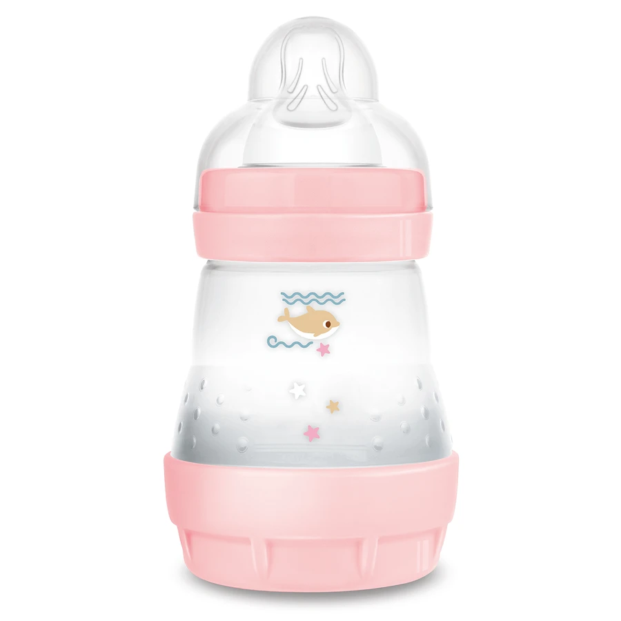 MAM Perfect Start, пляшечка проти кольок, з силіконовою соскою, Sealife, для дівчаток, від народження, 160 мл: ціни та характеристики