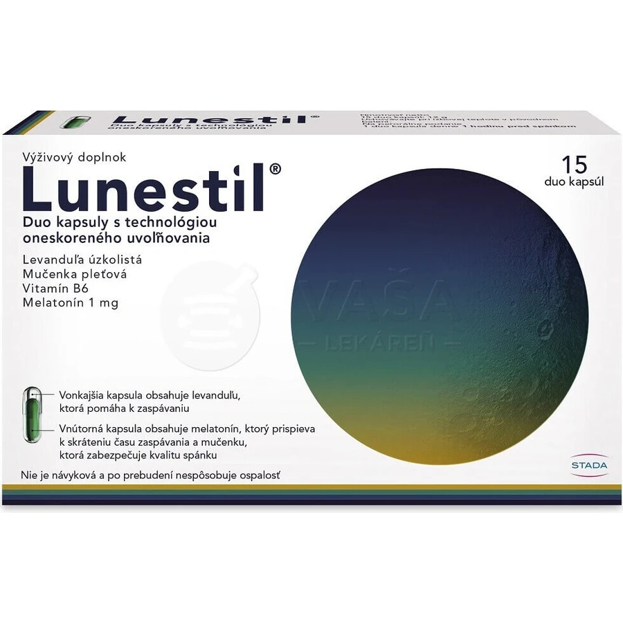 STADA Lunestil 1×15 cps: ціни та характеристики