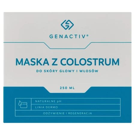 Genactiv, маска из колострума для кожи головы и волос, 250 мл УДАЛЕННАЯ УПАКОВКА: цены и характеристики