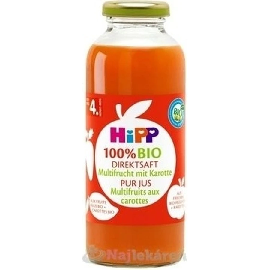 HiPP 100% Organic Fruit Ava с морковью 1×330 мл, fruit ava: цены и характеристики