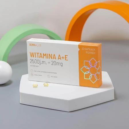 Витамин A+E 2500 МЕ + 20 мг SEMA Lab Vitamina A+E, 30 микрокапсул: цены и характеристики