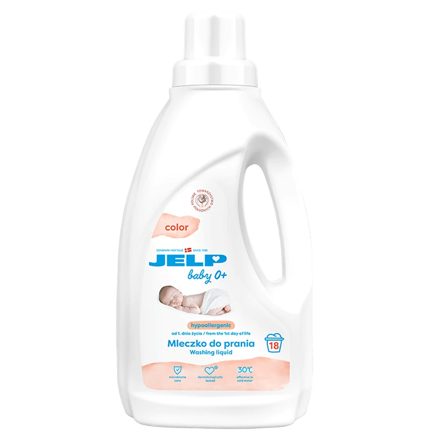 Jelp Baby 0+, гіпоалергенне молочко для прання, кольорове, 1,5 л: ціни та характеристики