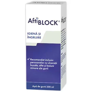 Ополіскувач для порожнини рота Aftiblock, Здровіт, 200 мл