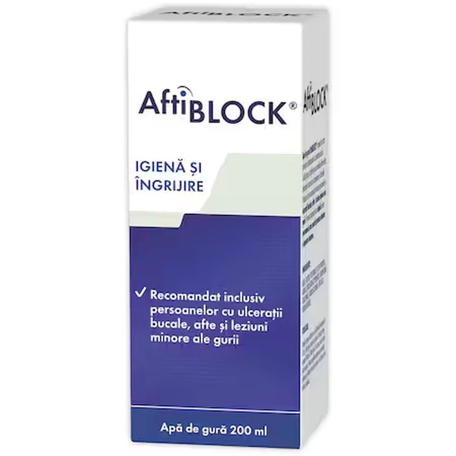 Ополіскувач для порожнини рота Aftiblock, Здровіт, 200 мл: ціни та характеристики