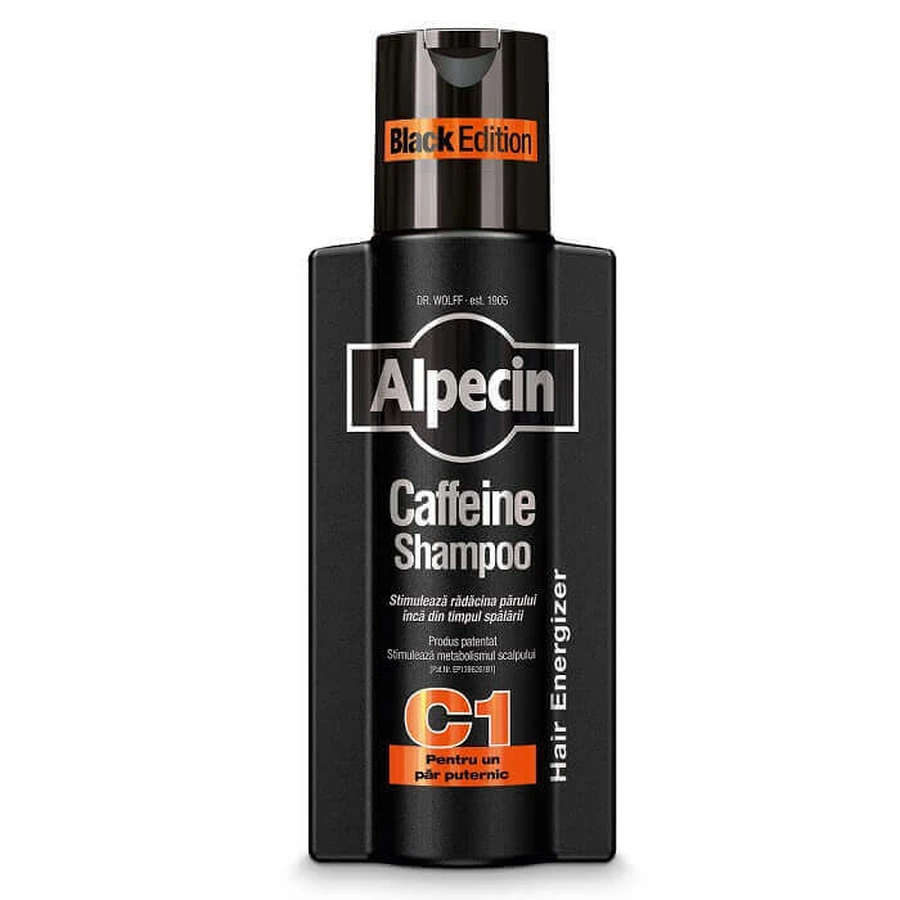 Шампунь з кофеїном Alpecin C1 Black Edition, 250 мл, Dr Kurt Kurt Wolff: ціни та характеристики