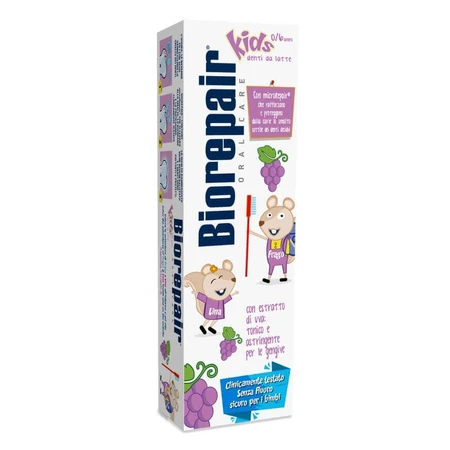 Детская зубная паста с экстрактом винограда Biorepair Kids 0-6 лет, 50 мл, Coswell: цены и характеристики