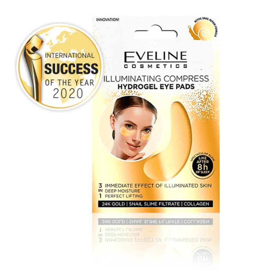 Eveline 24K Gold 3 в 1 Гидрогелевые компрессы для глаз 3 в 1, Eveline: цены и характеристики