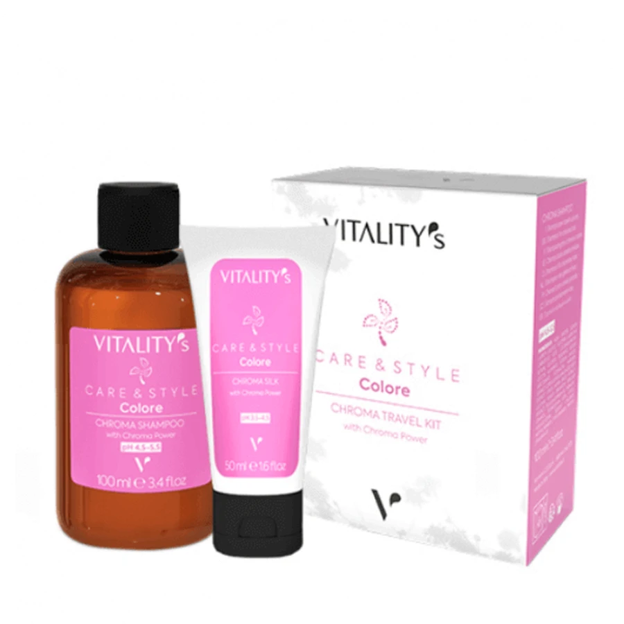 Набор для путешествий Vitality's Care&Style Colore Chroma Chroma Colour Travel Kit 1x100 мл 1x50 мл: цены и характеристики